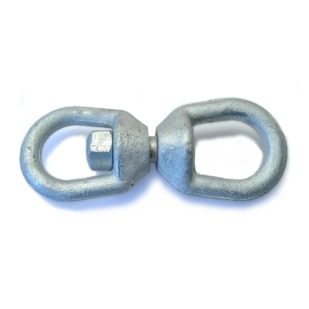 Midwest Fastener 3/8" Galvanized Steel Eye & Eye Swivels 54631